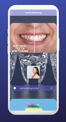 teeth whitening screenshot