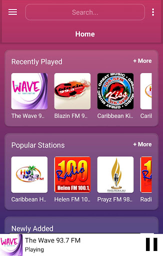 Android application A2Z Saint Lucia FM Radio screenshort
