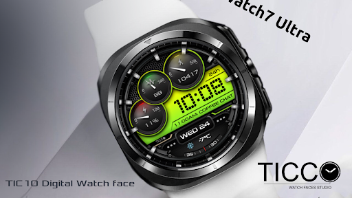 TIC10 Digital Watch face Screenshot 2 - AppWisp.com