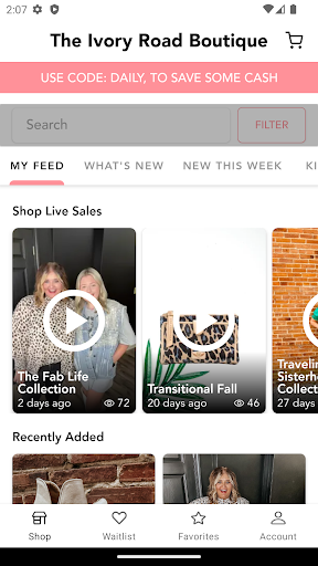 Screenshot of The Ivory Road Boutique