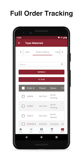 Tejas Materials Screen 3
