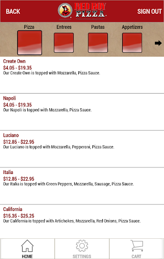 Red Boy Pizza Screen 3