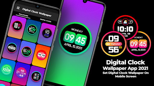 Digital Clock Live Clock Wallpaper