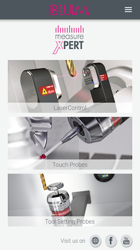 Android application BLUM measureXpert screenshort