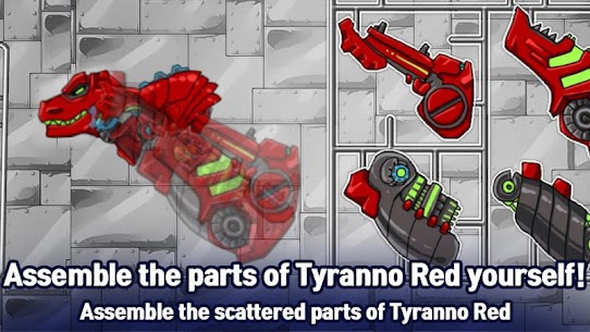 T-Rex Red- Combine Dino Robot For PC installation