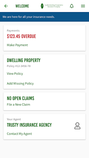 Android application Leatherstocking screenshort