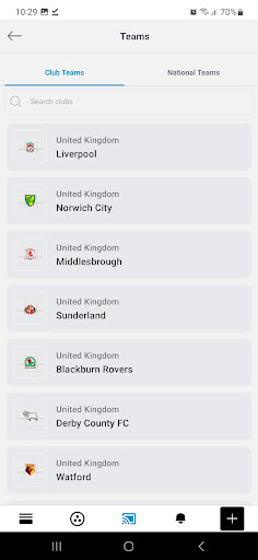 Piabal - Social Sports App Screen 2