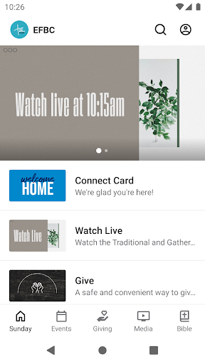Android application Easley First Baptist Church screenshort