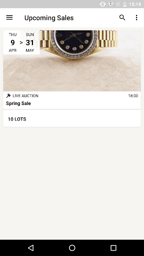 Android application Smith Auctions Live screenshort