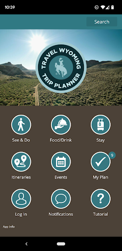 Screenshot of Travel Wyoming