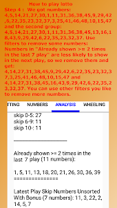 Lotto Skip Numbers & Wheel One