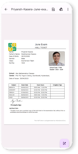 AttendanceGuru  Parent App