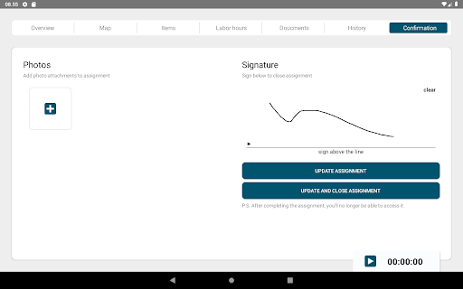 Service for Tablets Screen 3