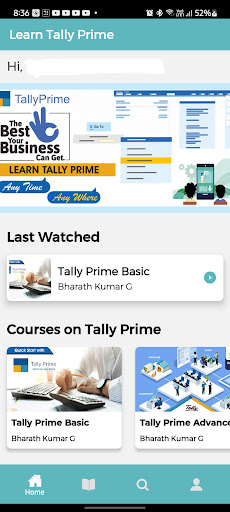 Learn Tally Prime Screen 2
