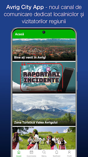 Android application Avrig City App screenshort