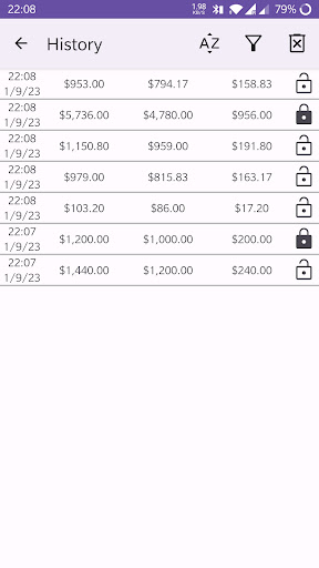 VAT Calculator Screen 2