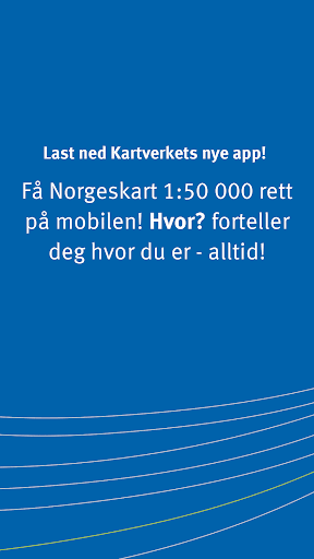 Android application Hvor? - Kartverkets turkart screenshort