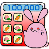 Peach rabbit calculator icon