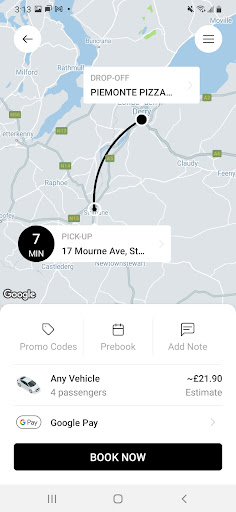Whitestar & Mourne Taxis Screen 3
