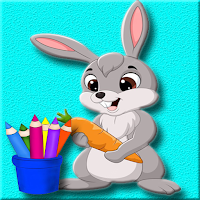 Cute Rabbit Coloring Book