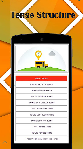Android application Tense Chart Practice screenshort