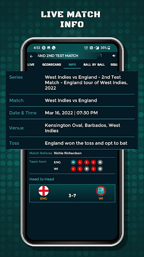 Cricket Live Score - Live Line