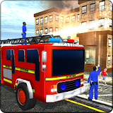 Fire truck Simulator, Impossible Metro City Rescue icon