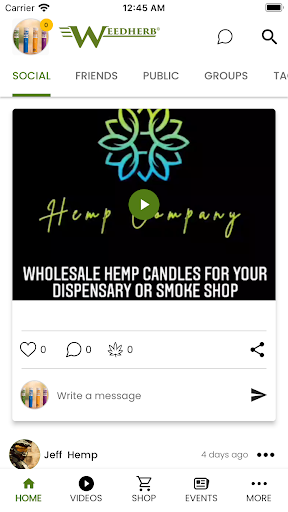 Android application Weedherb screenshort