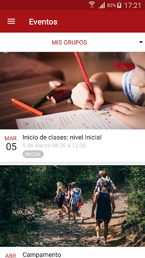Android application Canada School screenshort