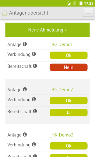 Android application Mein Kraftwerk screenshort