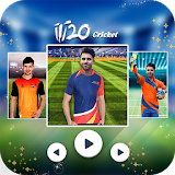 Cricket Photo Video Maker :IPL icon