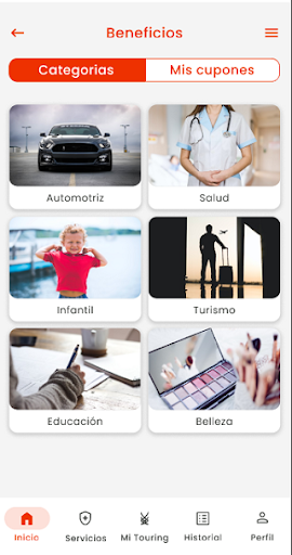 Android application Touring Virtual screenshort