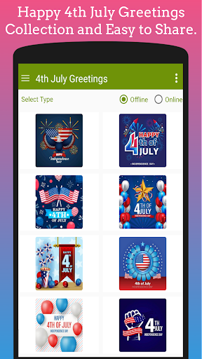 4th July Greetings Screen 3