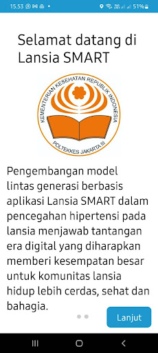 Android application Aplikasi Lansia SMART screenshort