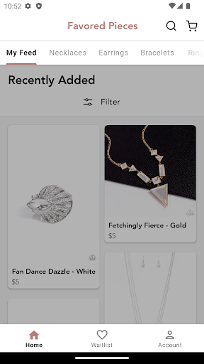 Android application Favored Pieces screenshort