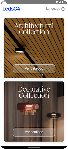 Android application LedsC4 Catalogues screenshort
