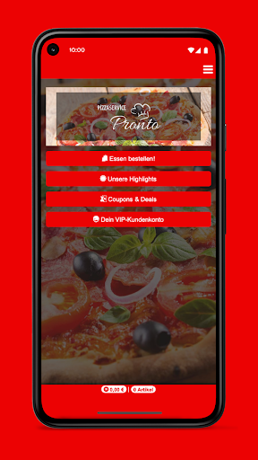 Pronto Pizza Screen 2