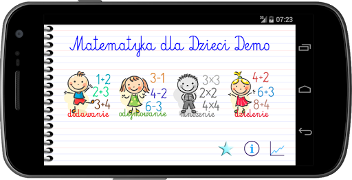 Android application Matematyka dla Dzieci Demo screenshort