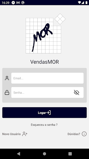 Android application VendasMOR screenshort