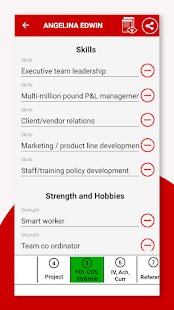 Resume Builder App Free CV Maker & PDF Templates screenshots 12