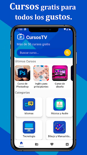 Android application CursosTV - Cursos Online screenshort