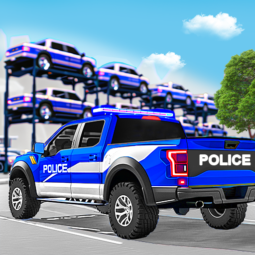 Multi Level Police Car Parking  Icon