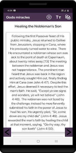 Android application Gods miracles screenshort