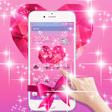 Pink Love Diamond Bowknot icon