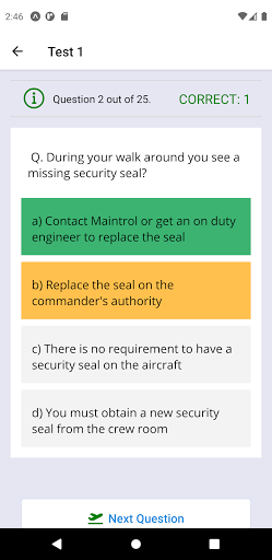 BOEING 737 SOP Exam Prep Tests Screen 2