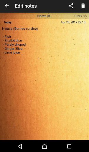 My Notes Super Simple Screen 2