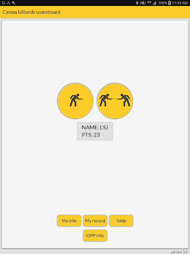 Carom billiards score note