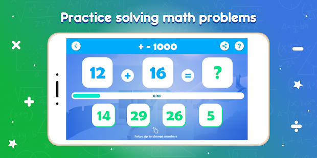Mathy - learn math for kids add subtract multiply