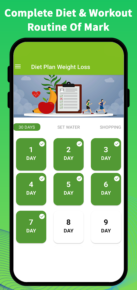#1. Dieting Plan: Fat Decrease App (Android) Von: RH Developer Inc.