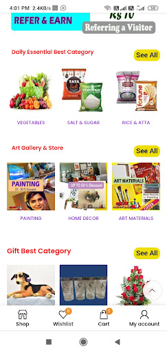Agamani.in Delivery & Services Screen 3